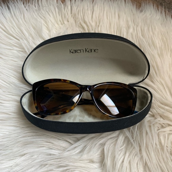 Karen Kane Blue Tortoiseshell Cat-Eye Sunglasses - Picture 4 of 17